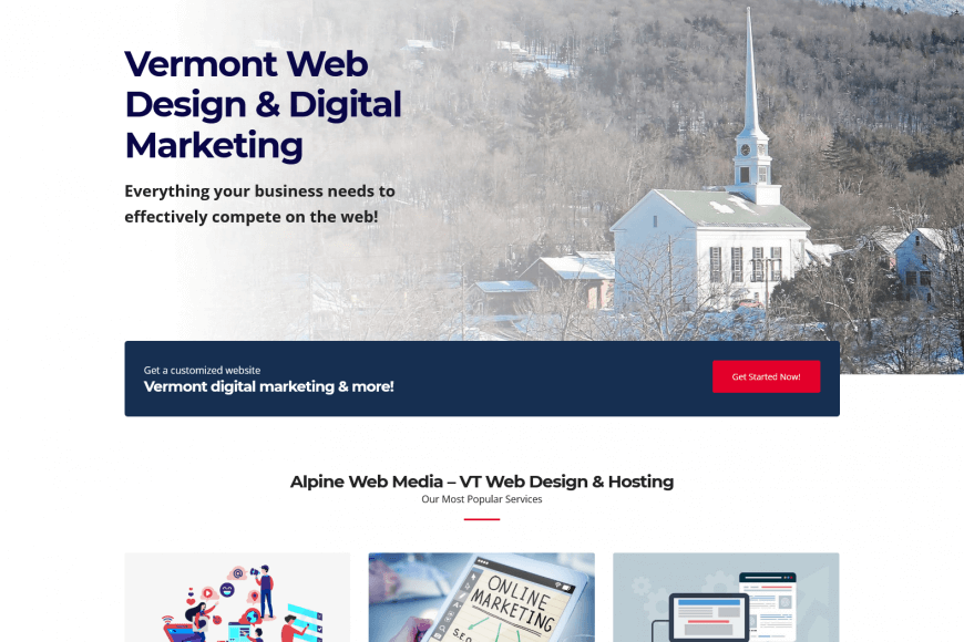 Professional Vermont Web Design for Your Business Alpine Web Media LLC