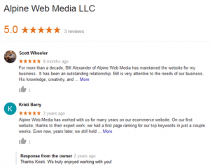 Vermont Web Design Google